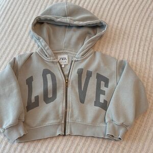 Zara Kids Hoodie with LOVE Print
